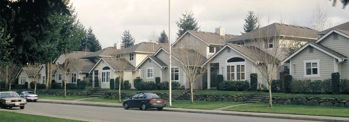 Photo of neighborhood in Lacey Washington U.S.A that has Orenco Sewer