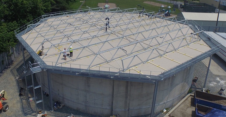 Tank Cover for chicken processing plant