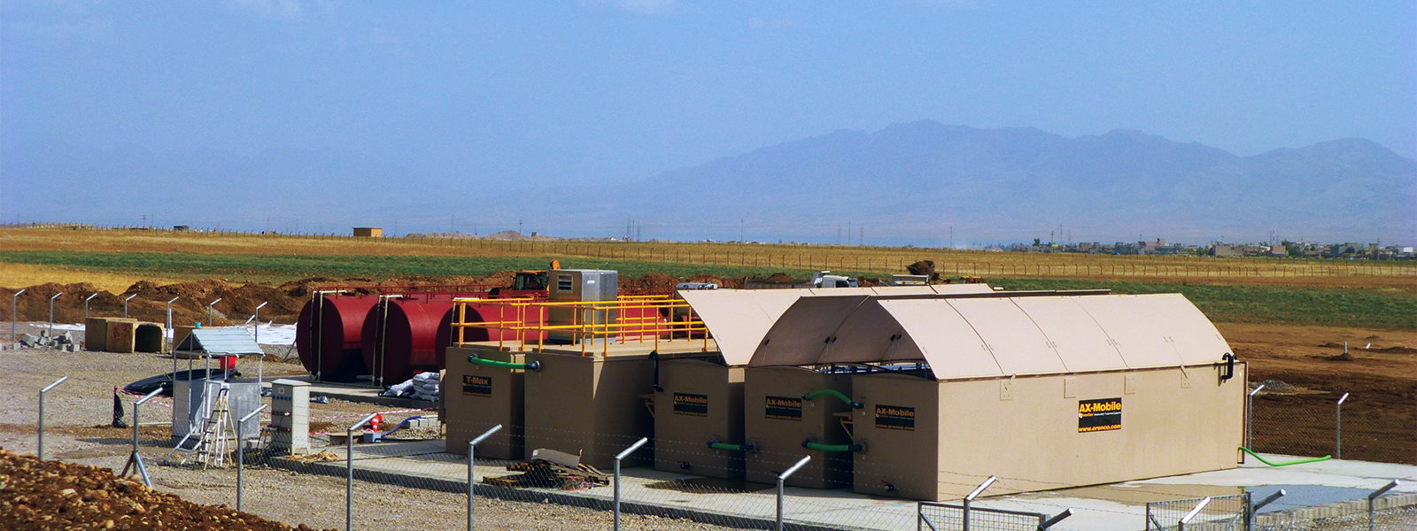 Photo of AX-Mobile Wastewater treatment system at oil & gas camp