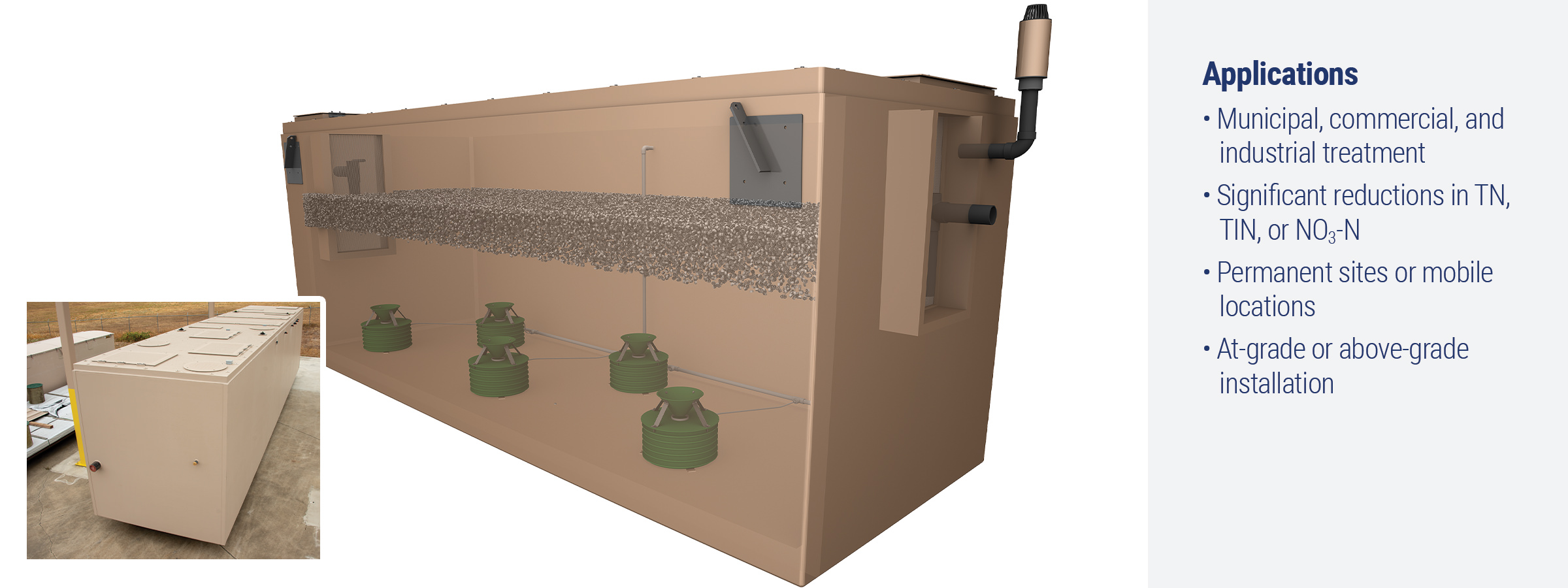 Photo of Moving Bed Biofilm Reactor - Denitrifying (MBBRd)
