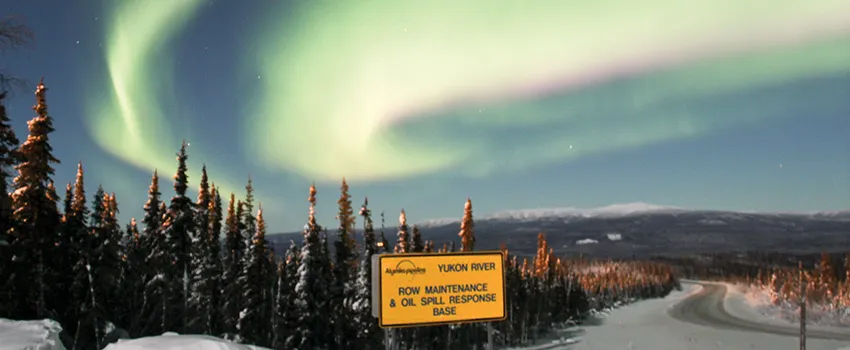 Yukon River in Alaska, just south of the Arctic Circle.