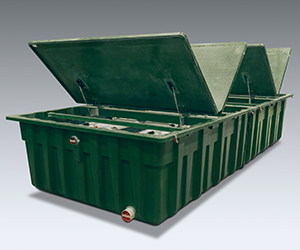 Photo of AdvanTex AX100 Wastewater Treatment System. Orenco’s AdvanTex® AX-Max™ Systems are a dependable, proven technology for treating effluent to better-than-secondary standards, including nitrogen-reduction.
