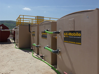 Photo of AX-Mobile Wastewater treatment system at oil & gas camp
