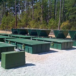 Photo of an AdvanTex Wastewater Treatment System at a recreation area in Pointes West, Georgia, USA