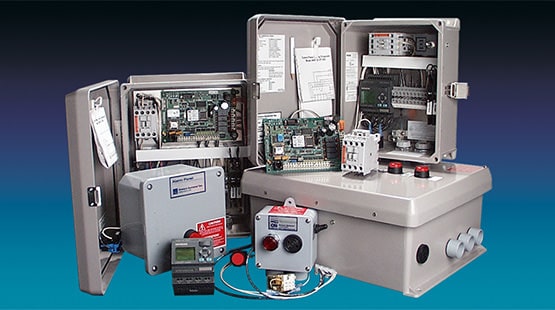 Photo of standard Orenco Controls panels