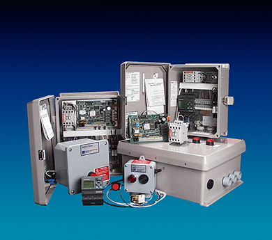 Photo of electrical control panels for water and wastewater systems
