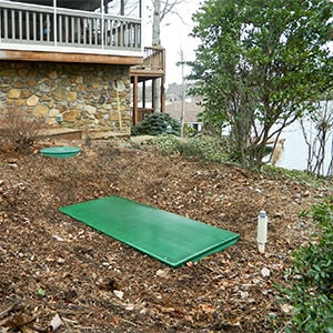 Image of AdvanTex septic system that provides excellent treatment and eliminates the need for a drainfield in North Carolina, USA