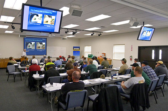 Photo of live Orenco wastewater training course